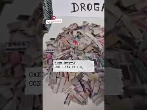 La Libertad: caen sujetos con dinamita y droga