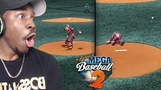 HITTING PITCHER IN FACE TWICE WITH LINE DRIVES! Super Mega Baseball 2 Online Gameplay Ep. 4