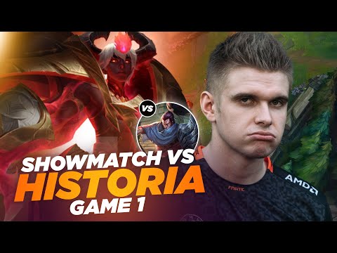 RHOBALAS : GAME 1 SHOWMATCH VS HISTORIA - XERATH VS YASUO | LOL FR