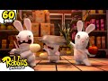 RABBIDS INVASION | 1H The Rabbids face the vacuum cleaner | Cartoon For Kids