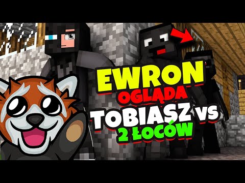 EWRON ogląda i jest pod wrażeniem FILM TOBIASZ vs 2 ŁOWCÓW (minecraft speedrun)