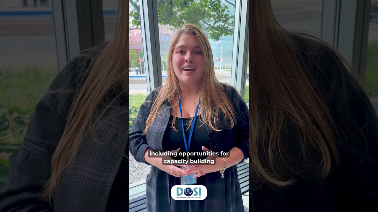 Amelia Westmoreland representing DOSI at #BBNJ PrepCom II #deepsea