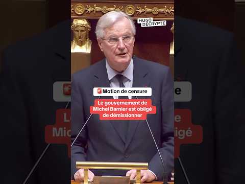La motion de censure est votée, le gouvernement doit démissionner
