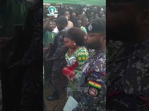 Watch: Rita Akosua Adjei Awatey, George Opare Addo Arrive for Odwira Festival