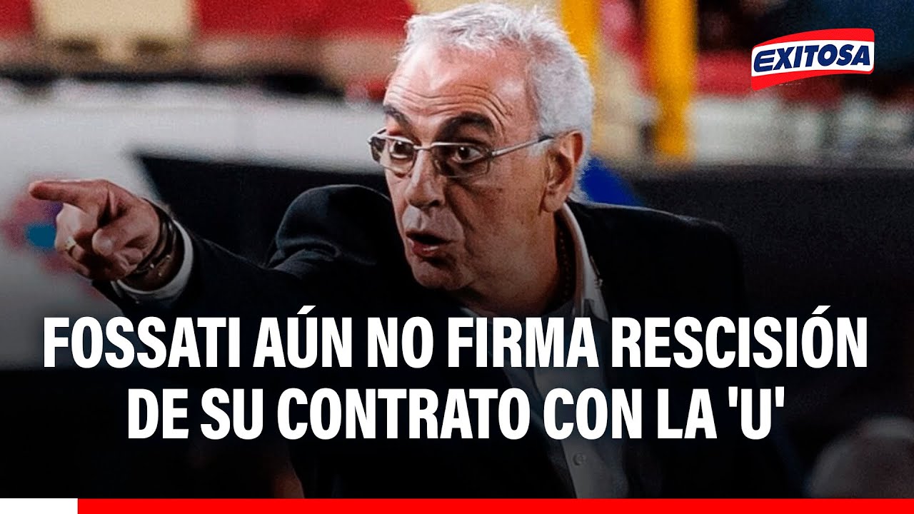 🔴🔵 Jorge Fossati aún no firma la rescisión de su contrato con la 'U': "Tampoco está resuelto"