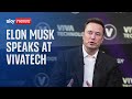 Elon Musk Delivers Speech At VivaTech