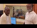Rajinikanth Visits Ilayaraja S Music Studio In Chennai Live Recording Ceeall