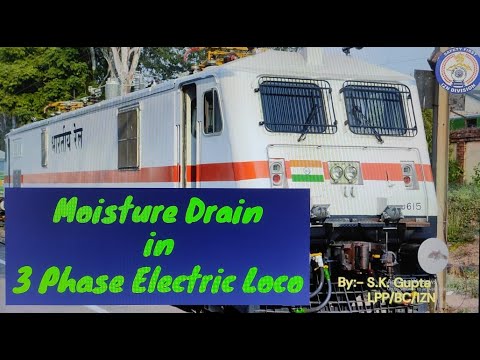 Moisture Drain in 3 Phase Locomotive.