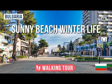 SONNENSTRAND Bulgarien 🇧🇬 Winter 2025 | Geisterstadt, Seebrücke & Leerer Park [4K 10-Bit]