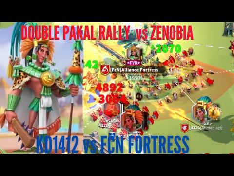 RISE OF KINGDOMS: DOUBLE PAKAL RALLY KD1412 vs FCN FORTRESS!! | PAKAL NEW RALLY META?