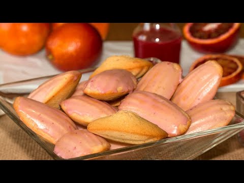 Recette : Madeleines glacées à l’orange sanguine