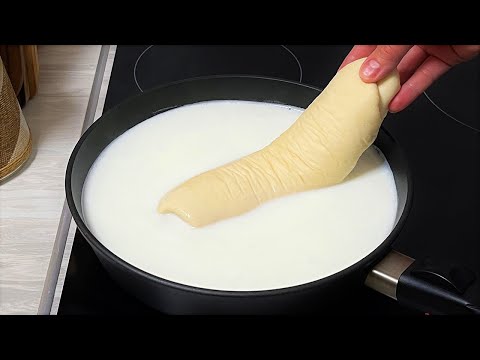 I put the loaf into the boiling milk! Oh, what a delicious, few people know this secret.