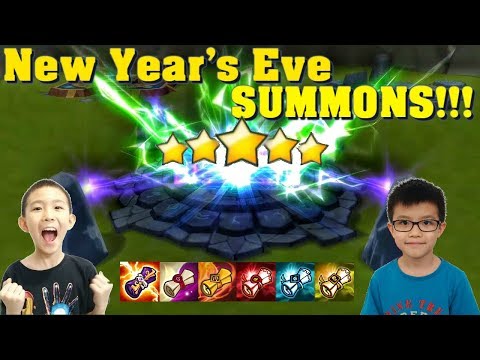 Summoners War - New Year's Eve Summons Session!!! 173 scrolls on 3 accounts!!! Happy Holidays!!!