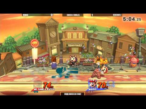 S4M2 | nomaD (G&W) vs Redeemer Z (Mario) - Winners Quarter Finals - Smash 4 Singles