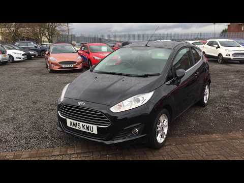 Used Ford Fiesta 1.25 82 Zetec 3dr Black 2015