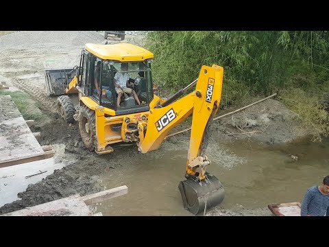 JCB Working For New Bridge Construction - JCB Dozer Working Video - Part 8