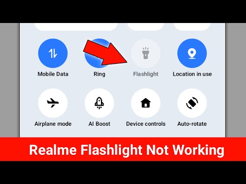 Realme Flashlight Not Working Problem || Flashlight Not Turn On Realme Problem || Torch Not Working