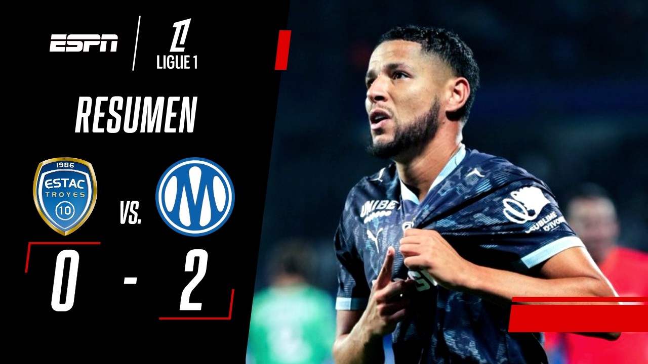 EN DUELO DE COLEROS, MARSELLA GANÓ Y SALIÓ DE LA ZONA DE DESCENSO | Troyes 0-2 Marsella | RESUMEN