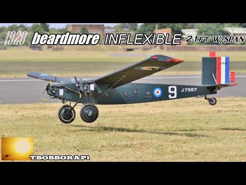 BEARDMORE INFLEXIBLE GIANT SCALE RC BOMBER - 21ft W/SPAN - 3 X ZENOAH 38cc ENGINES BMFA NATS - 2018