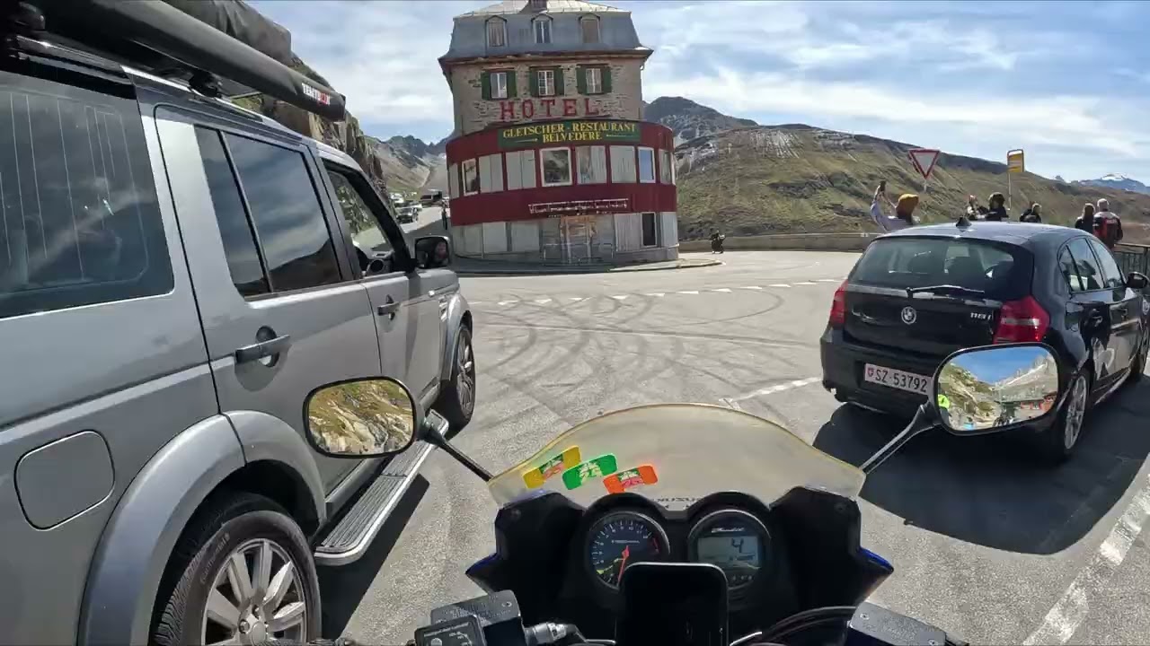 POV motorcycle French Alps