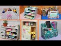 6 SIMPLE DIY ORGANIZERS FOR STORAGE FROM CARDBOARD BOXES HANDMADE CRAFT FROM CARDBOARD BOXES