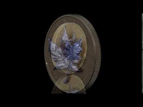 1 oz. Pure Gold Coin- 30th Anniversary of the Silver Maple Leaf