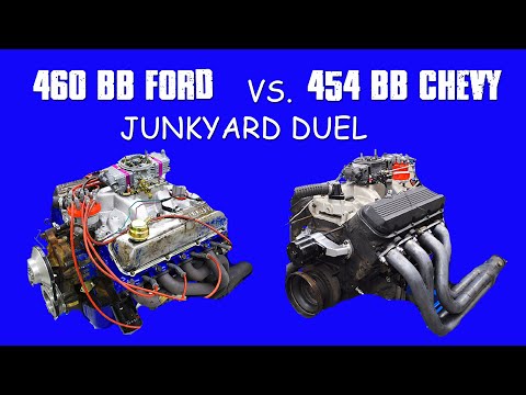 JUNKYARD BIG BLOCK POWER-460 FORD VS 454 CHEVY FULL DYNO RESULTS