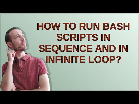 How to run bash scripts in sequence and in infinite loop?
