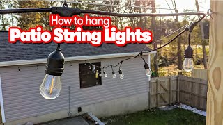 How to hang string lights for your patio