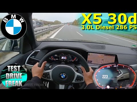 2022 BMW X5 xDrive30d 286 PS TOP SPEED AUTOBAHN DRIVE POV