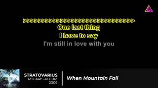 STRATOVARIUS KARAOKE - WHEN MOUNTAIN FALL