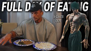 4,000 CALORIE FULL DAY OF EATING - 9 DAYS OUT!