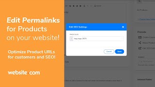 How To Edit Your Product URLs