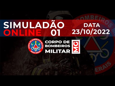 SIMULADÃO CBMMG ONLINE 01 |  CONCURSO BOMBEIRO MINAS GERAIS 2022 | QUESTÕES IBGP| INFORMAÇÕES GERAIS