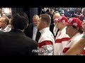 BEHIND THE SCENES WITH CANELO ALVAREZ MOMENTS BEFORE SERGEY KOVALEV MISSED WEIGHT