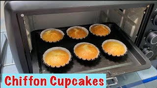 HOW TO BAKE CHIFFON CUPCAKE USING AN OVEN TOASTER | The Best Pang Negosyo!