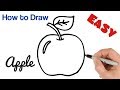 How to Draw an Apple Easy Art Tutorial for Beginners