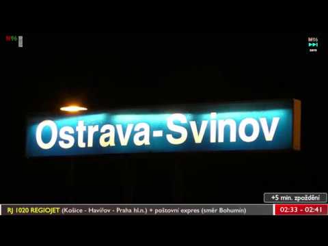 LAPSE SHOT #119 - noční vlaky Ostrava-Svinov (10x)