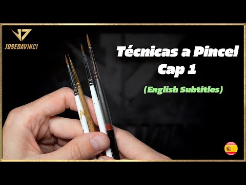 técnicas a pincel español