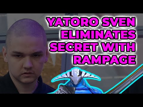 Yatoro Sven Eliminates Team Secret with a RAMPAGEEEE!