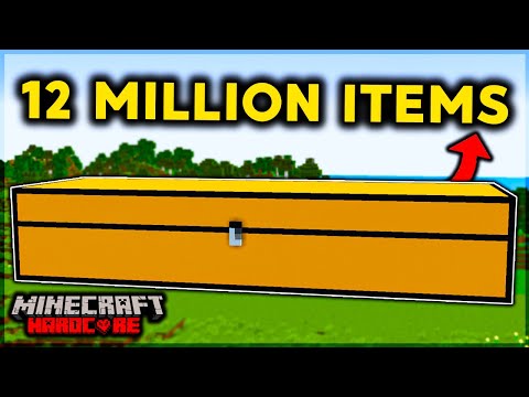 THIS CHEST HOLDS 12,750,400 ITEMS in Minecraft Hardcore (Hindi)
