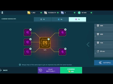 F chip combination from T3 to T4 max chip War Robots