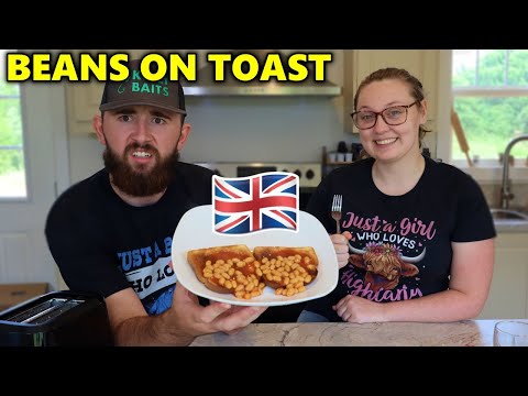 American Couple Tries Beans on Toast for the First Time! *SHOCKING*