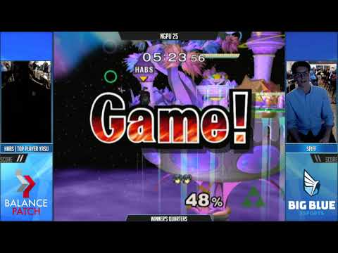 NGPU 25 SSBM - Yasu (Marth) vs. Spiff (Sheik) - Melee WQF