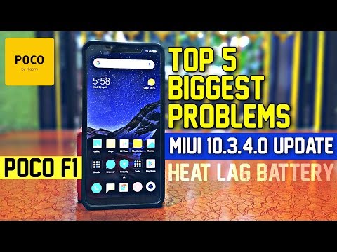 Poco F1 - Top 5 Biggest bug & problems | After MIUI 10.3.4.0 Stable Update | Hindi