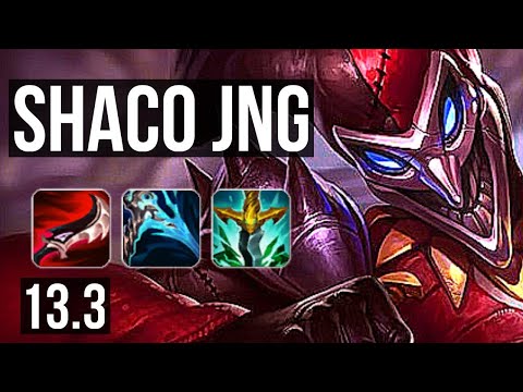 SHACO vs ZAC (JNG) | 4.0M mastery, 12/1/7, Rank 7 Shaco, 1200+ games, Legendary | KR Master | 13.3