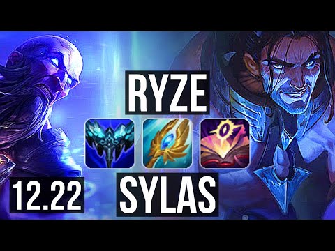 RYZE vs SYLAS (MID) | 7/0/2, Godlike | KR Diamond | 12.22