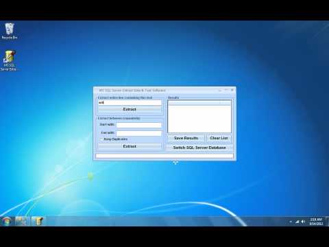 MS SQL Server Extract Data & Text Software