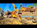 2 JCB 3dx Machines Loading Mud Together TATA Dump Truck 2518 10 Tyre Tipper with JCB 3dx || accident