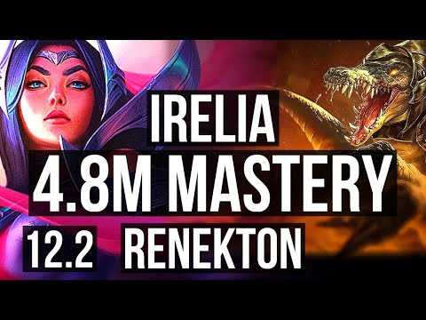 IRELIA vs RENEKTON (TOP) | 4.8M mastery, 7/0/2, 6 solo kills, 500+ games | KR Diamond | 12.2